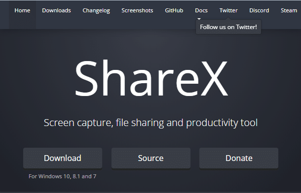 Официальный сайт ShareX. Лучший бесплатный рекордер экрана для ПК