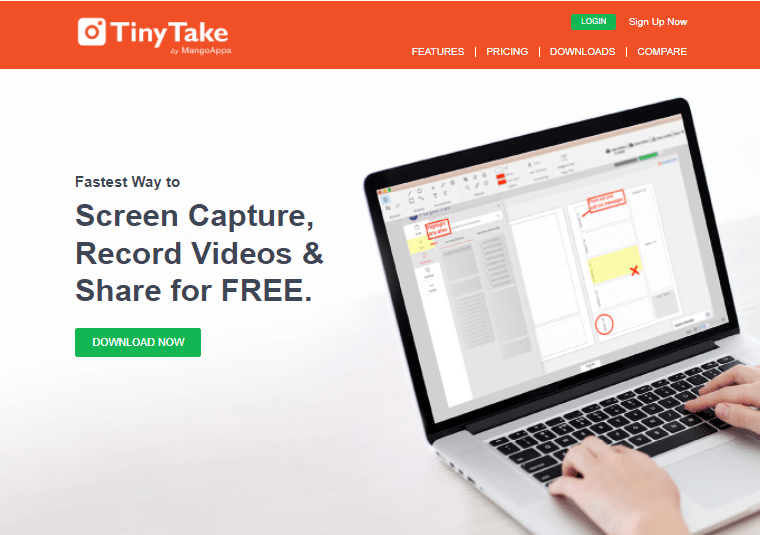 Официальный сайт TinyTake. Лучший бесплатный рекордер экрана для ПК