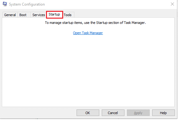 Once again, launch the System Configuration Window, and navigate to Startup tab. How to Fix .NET Runtime Optimization Service High CPU Usage