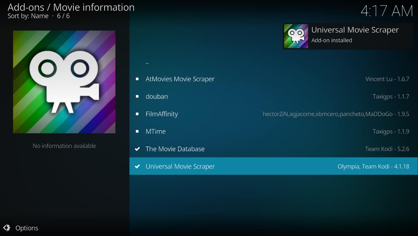 Once the add-on is installed, you will see a pop-up at the top left corner stating that the add-on has been installed