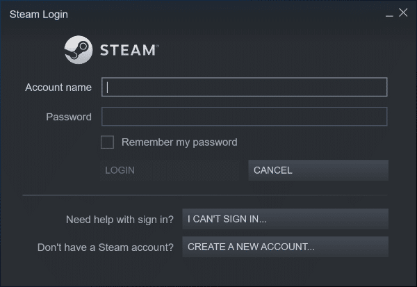 Once the installation is complete, log in with your Steam credentials. Fix Steam service error