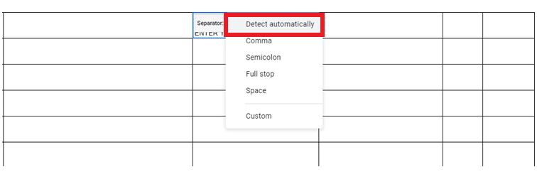 choose Detect automatically. How to Add Multiple Lines in One Cell in Google Sheets