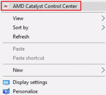 open amd catalyst control center