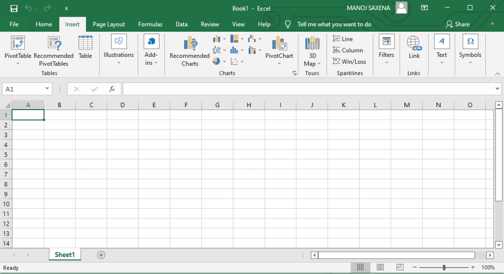 Open an Excel spreadsheet