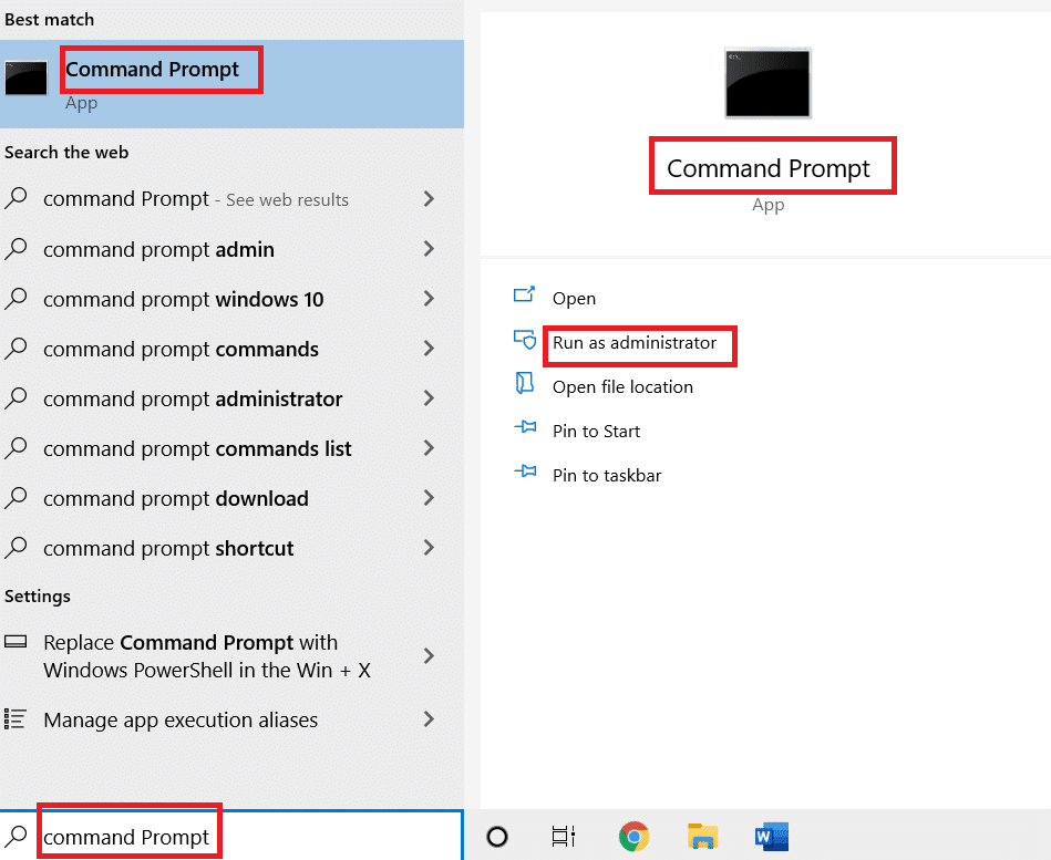 Open command prompt. Fix Windows 10 update error 0x80072ee7