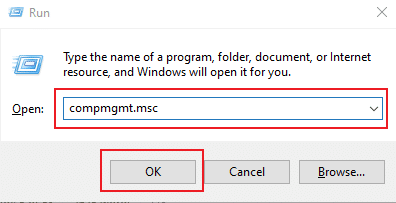 open Computer Management window