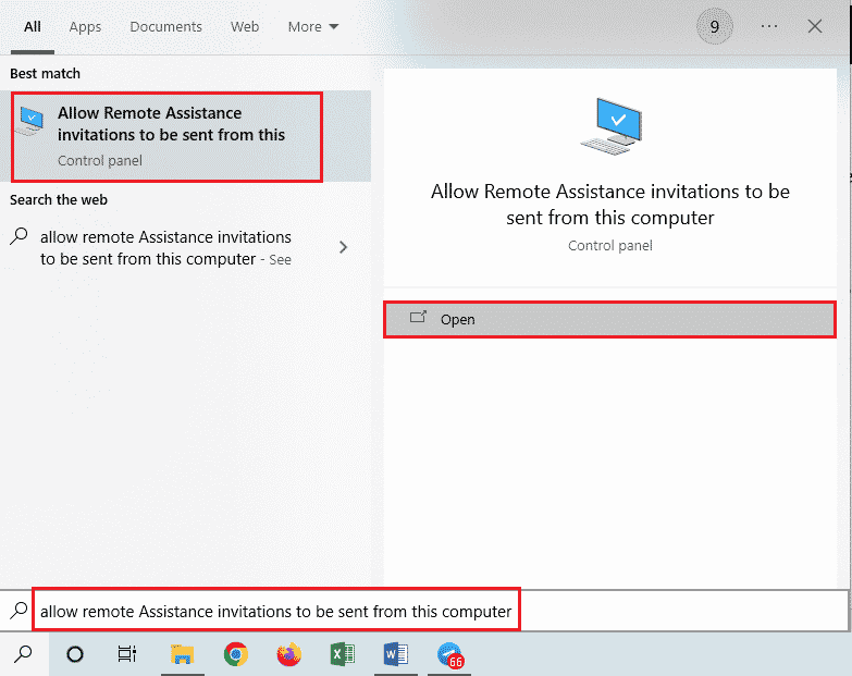 open for Allow Remote Assistance invitations to be sent from this computer. Fix Remote Desktop Cannot Connect to the Remote Computer