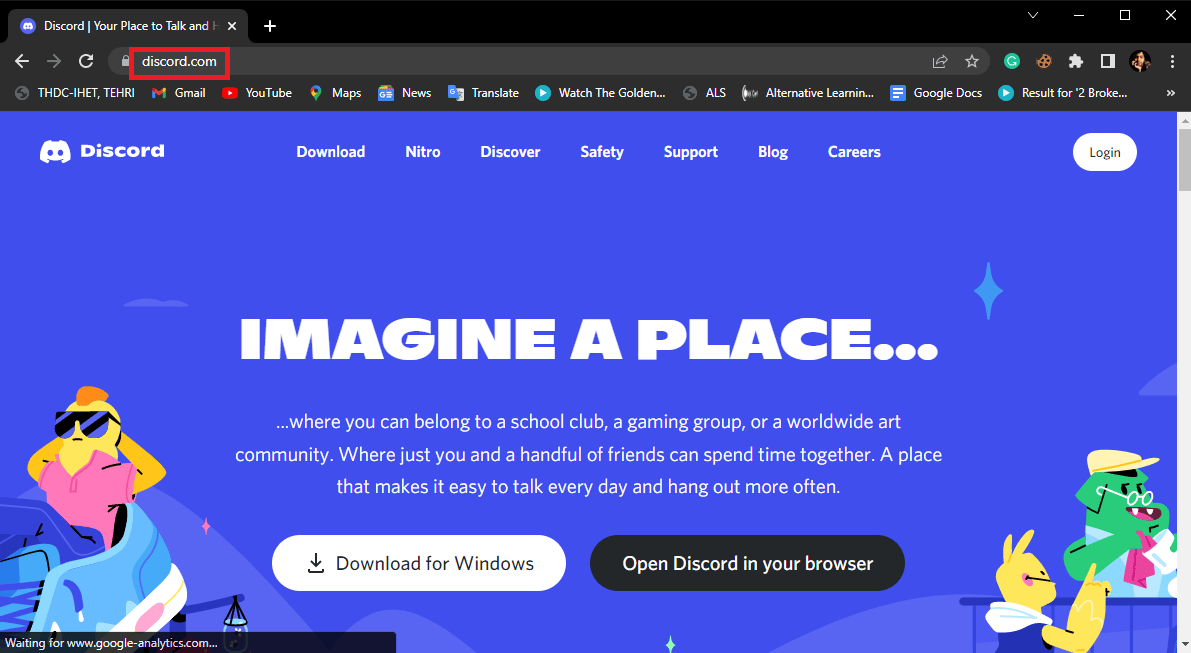 discord website. How to Get Discord Unblocked at School