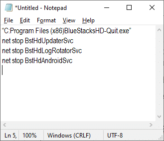 Open Notepad and paste the following keys. Fix Ntoskrnl.exe High CPU Usage