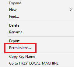 Open Permissions. Fix There is a System Repair Pending Which Requires Reboot to Complete