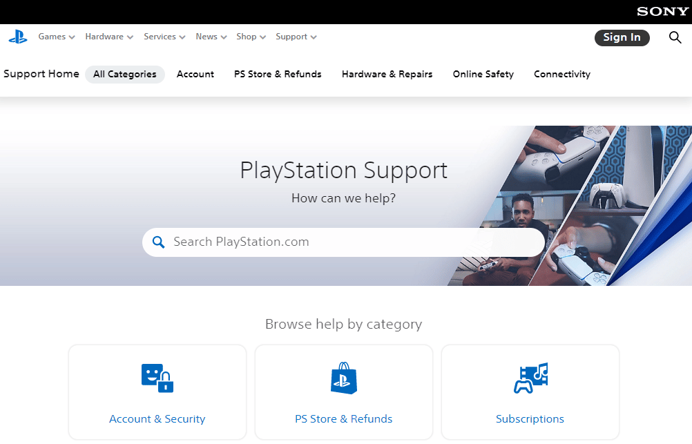 Open PlayStation Support