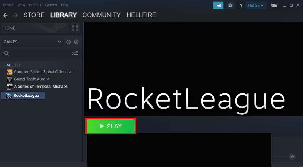 open rocket league from steam