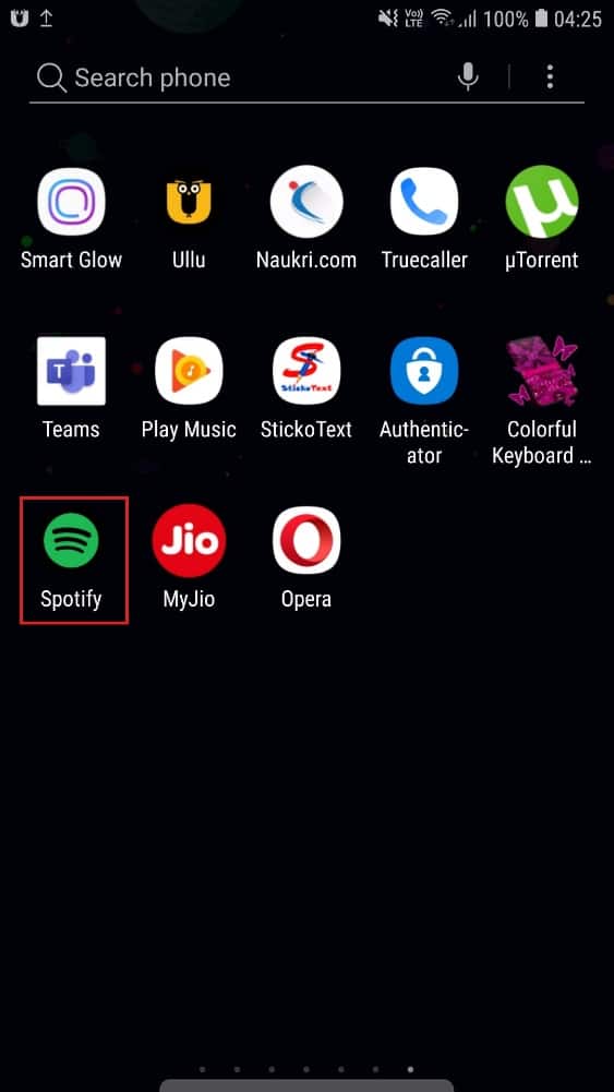 Open Spotify app | Fixed: Spotify Search Not Working