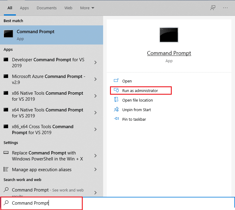 Open Start menu, type Command Prompt and click on Run as administrator on the right pane. Fix Error STATUS BREAKPOINT in Microsoft Edge