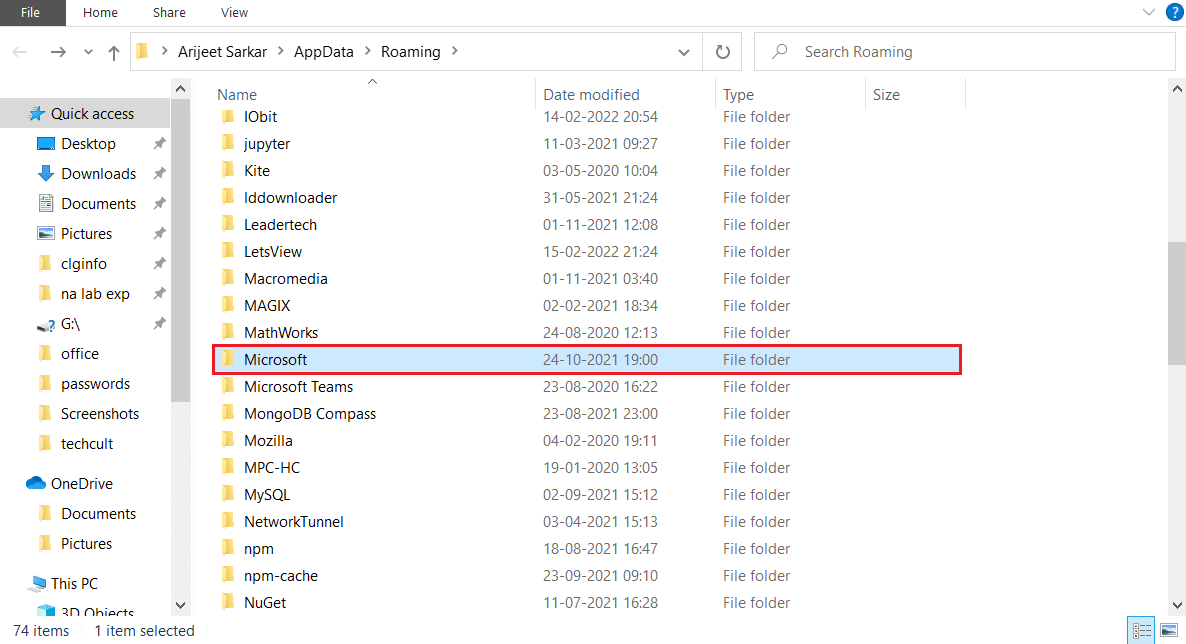 open the Microsoft folder in appdata folder. Fix Word File Permission Error in Windows 10