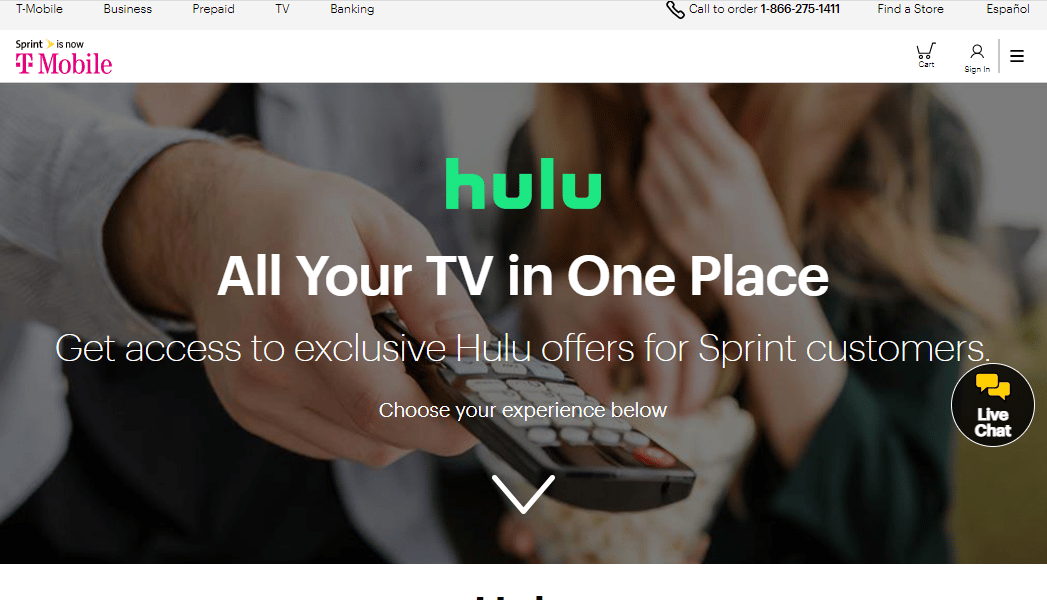 Open the Hulu add-on page and add the Hulu subscription to your account