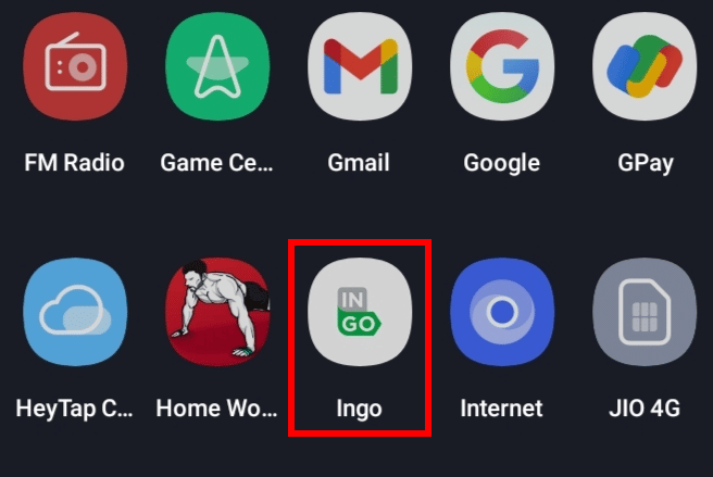 Open the Ingo Money app on your device.
