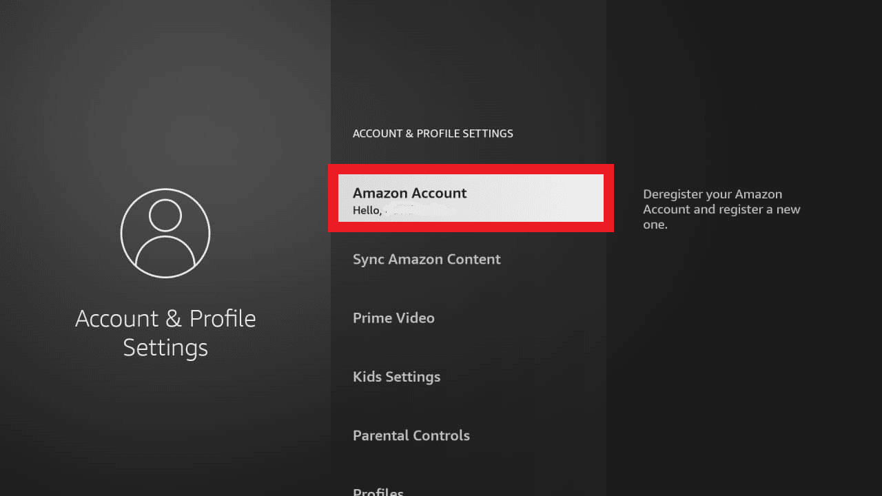 open your Amazon account. Fix Fire TV Unable to Connect to Server at this Time