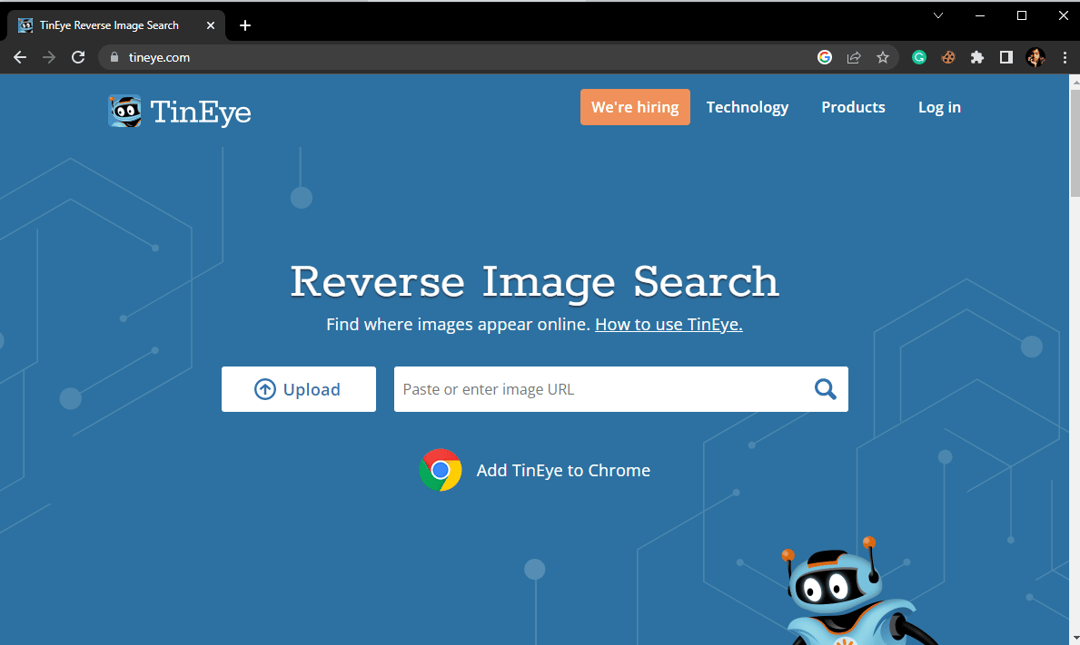 visit the official TinEye website. How to Run Reverse Scammer Image Search