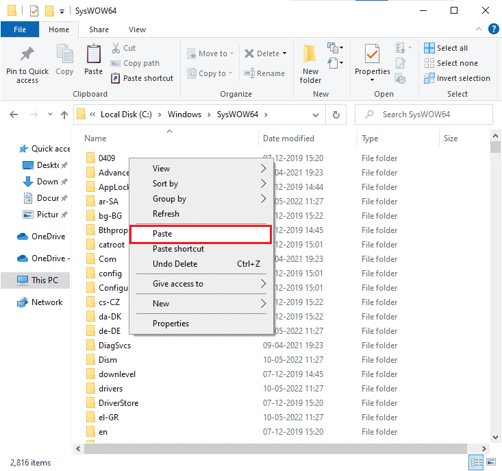 paste the xinput1 3.dll file in the SysWOW64 folder