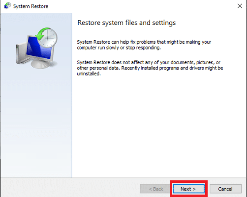 perform system restore. Fix Runtime Error 429 in Windows 10