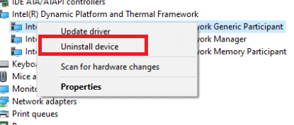 pick Uninstall Device. How to Fix Intel RST Service Is Not Running in Windows 10