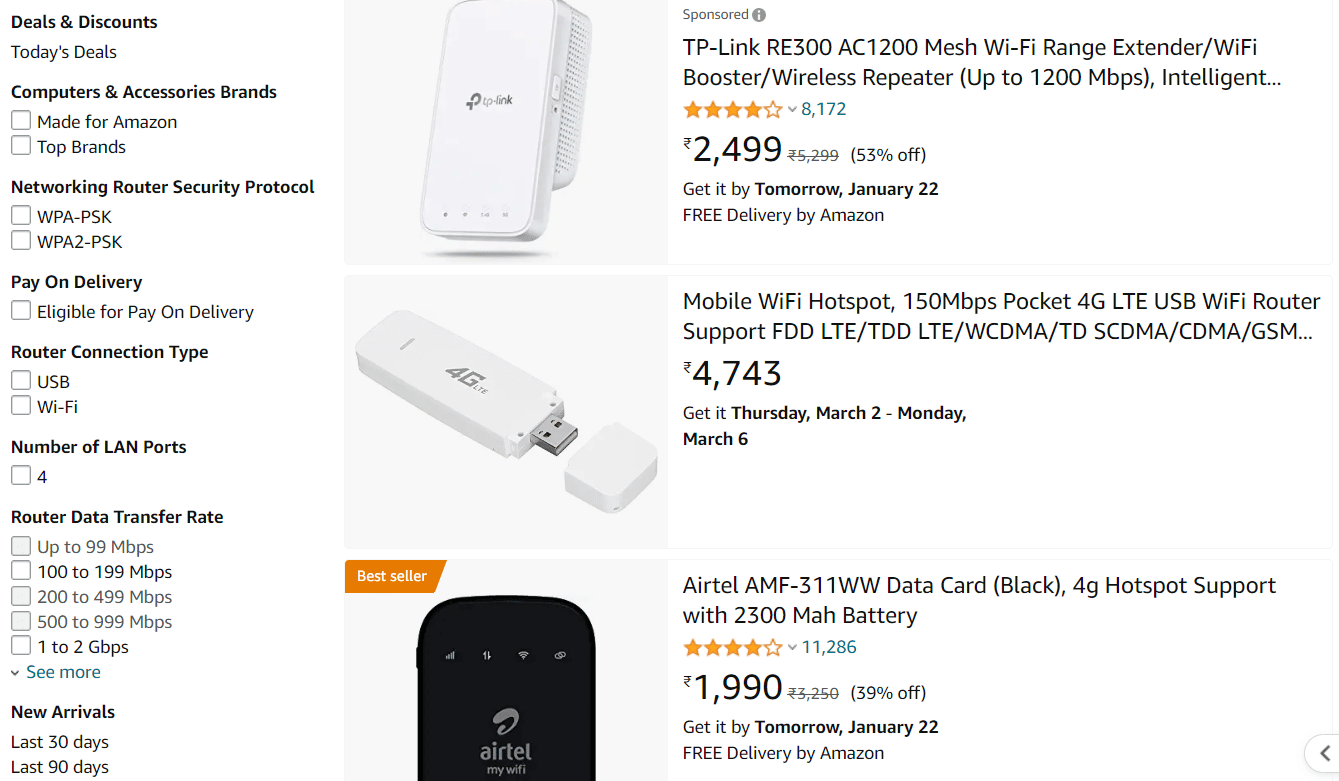 pocket WiFi router