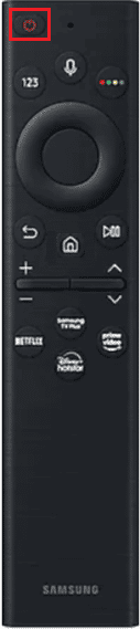bouton d'alimentation télécommande du téléviseur Samsung