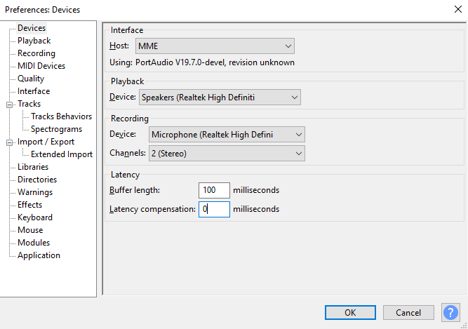 press Ctrl and P to open the Preferences window