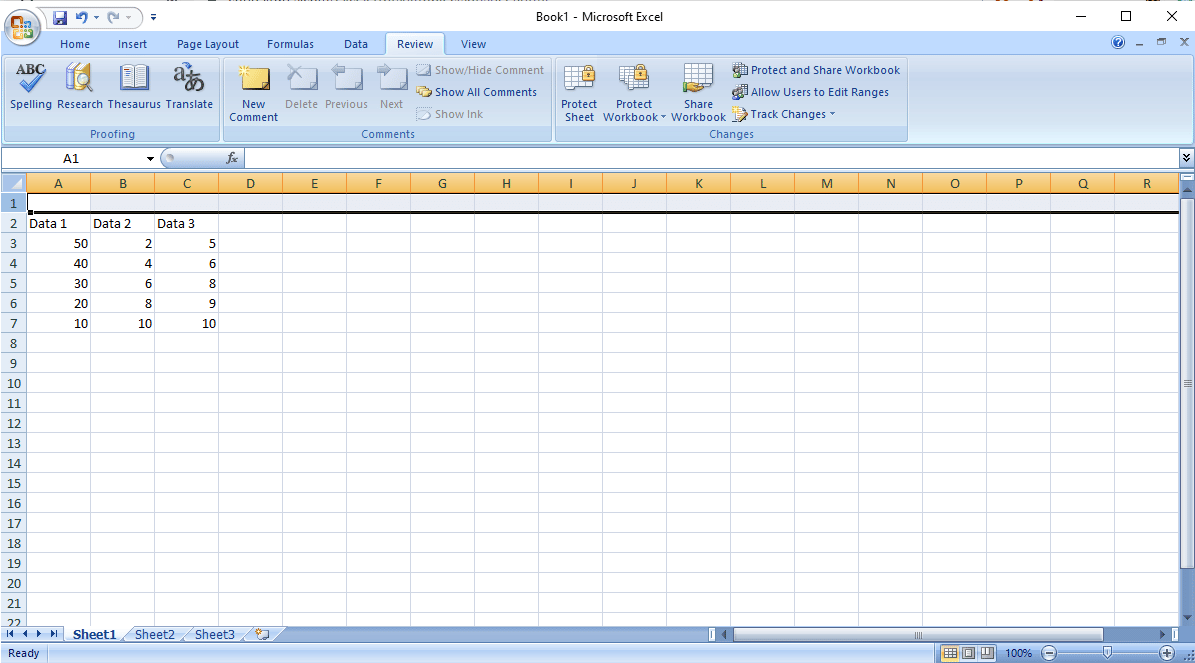 Press Ctrl + Shift and then press the right arrow key to select the entire row. excel can't insert new cells