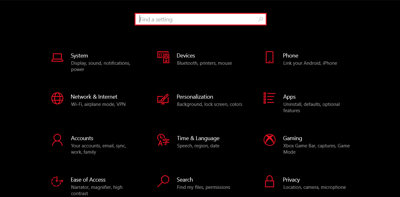 Натисніть клавішу Windows + I | Запис екрана ігрової панелі Xbox