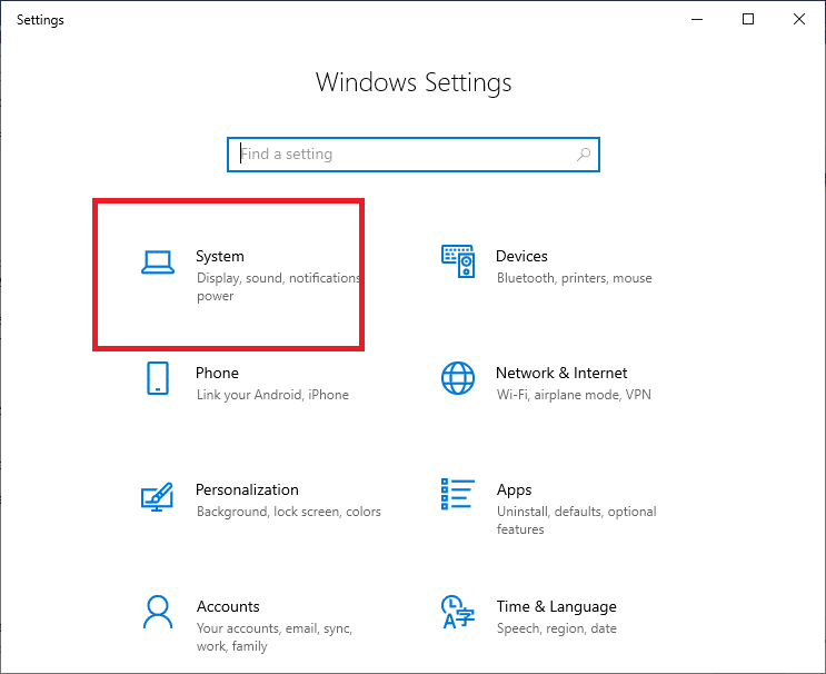 Press the Windows +I keys together to open Windows Settings and choose System | Fixed: Logitech Download Assistant Start-up Issue