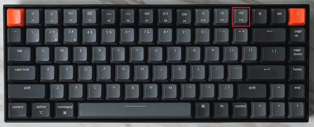 press volume up hotkey in keyboard