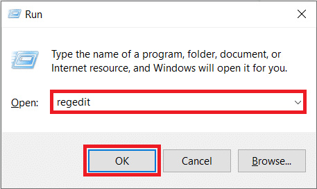 Type regedit in the Run command box and click on OK. How to Fix The Audio Service is Not Running Windows 10