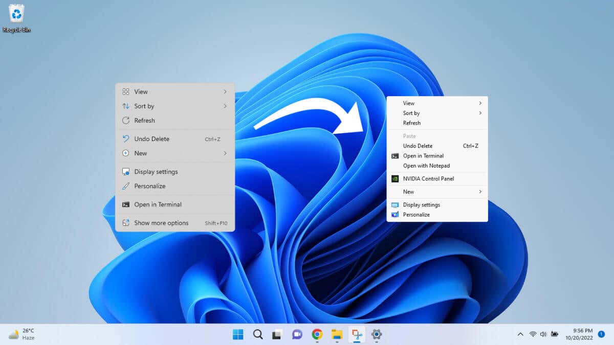 Windows 11'de Sağ Tıklama İçerik Menüsünü Özelleştirme