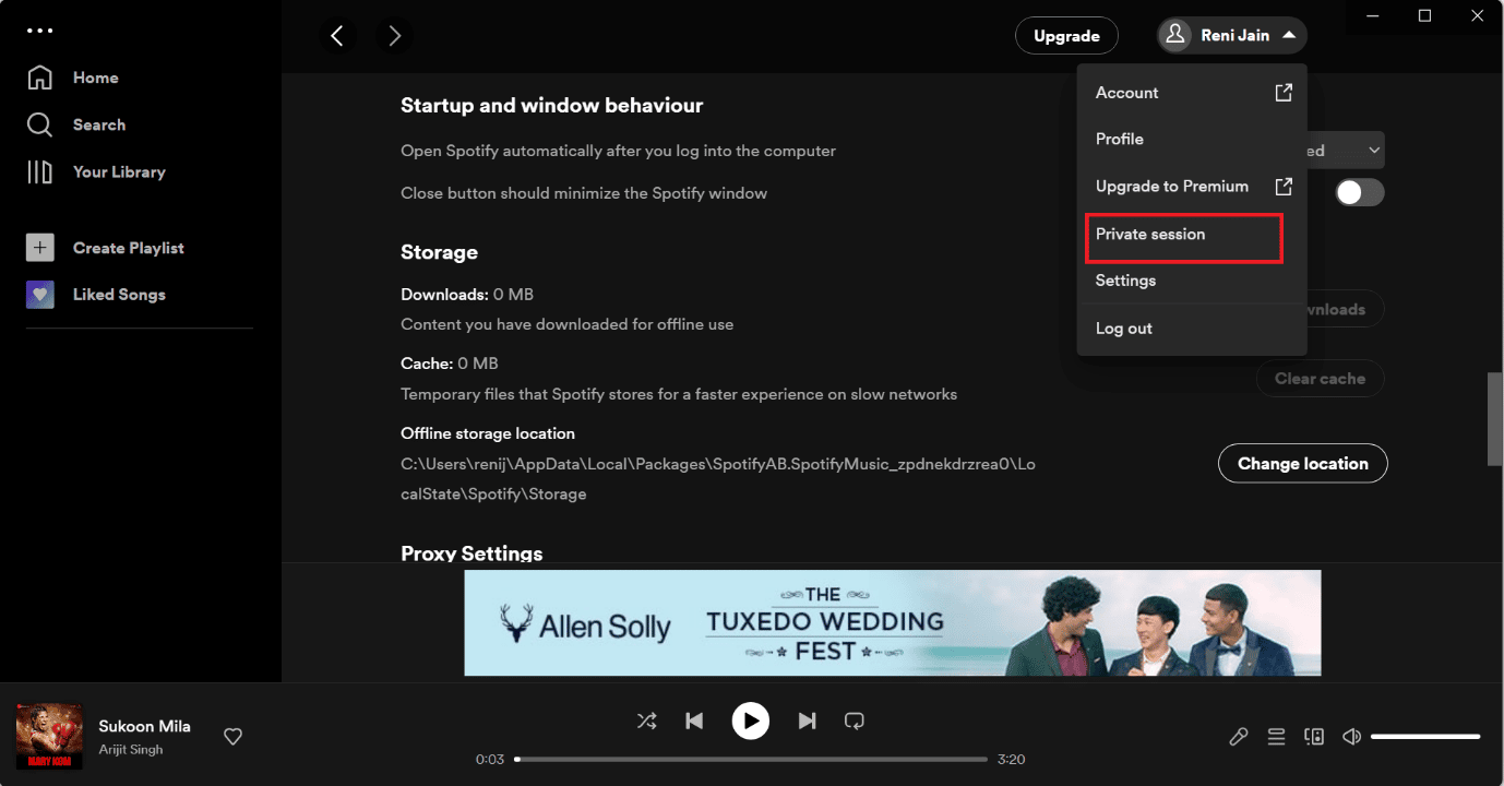 private session option on spotify app on pc. 9 Ways to Fix Something Went Wrong Spotify Error on Windows 10