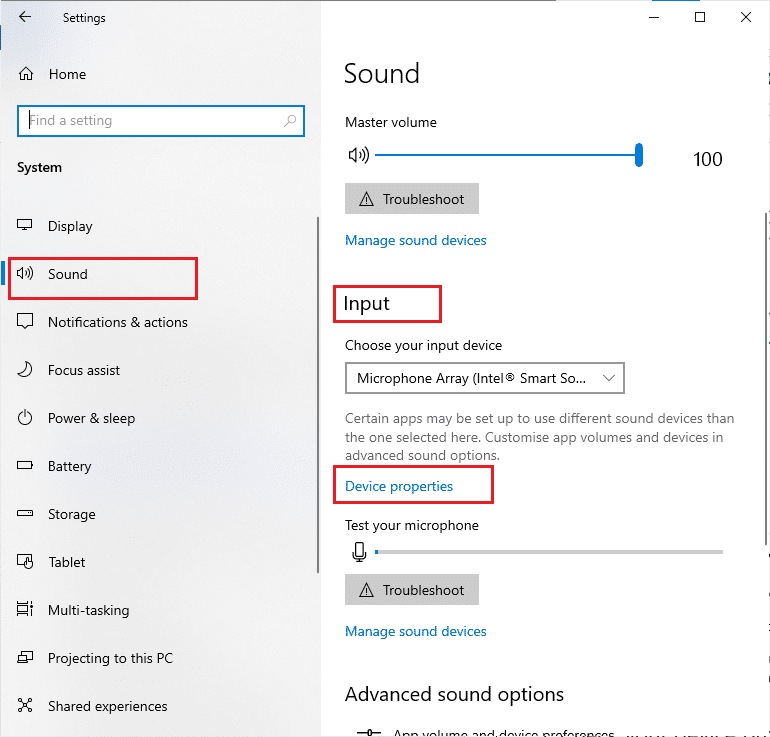 input device properties. Fix Windows 10 Volume Too Low