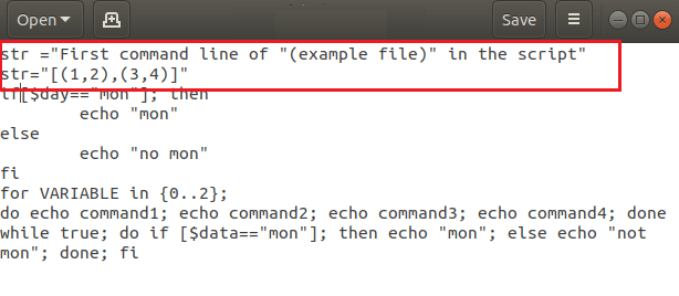 replace single quotes with double quotes in example.sh bash file