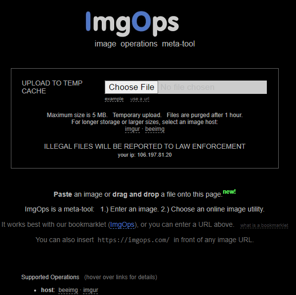 Return to the ImgOps website