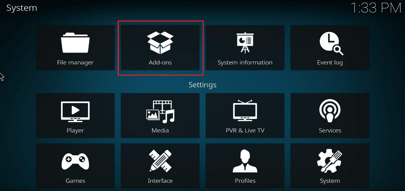 Choose Add ons. How to Install SuperRepo on Kodi