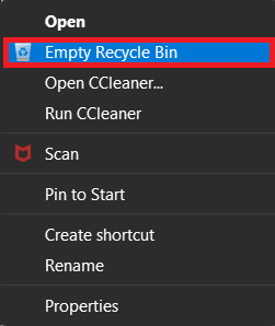 Right click menu for recycle. Fix Unable to Connect to EA Servers