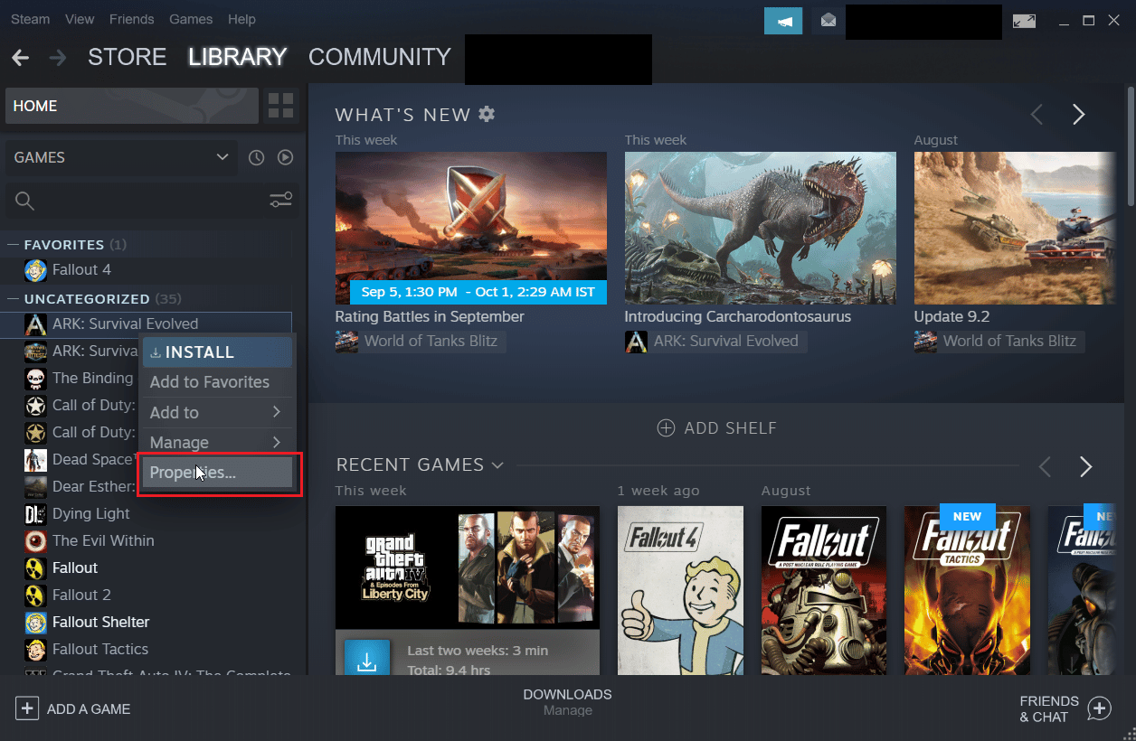 right click on any game and click on properties. How to Make Steam Disable Auto Update