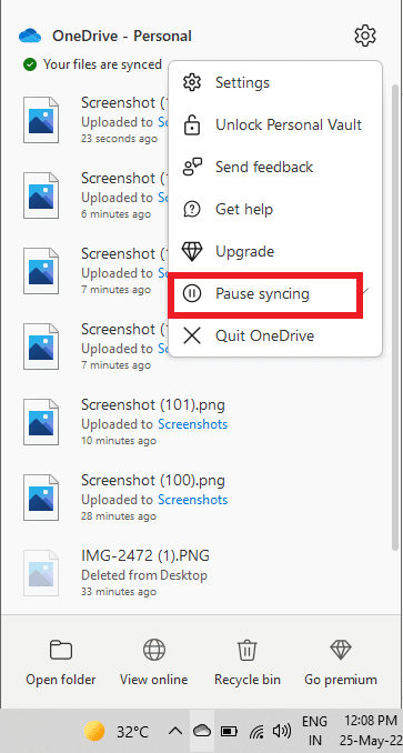 Right click on OneDrive and click on pause syncing. Ways to Fix Gray X on Desktop Icons