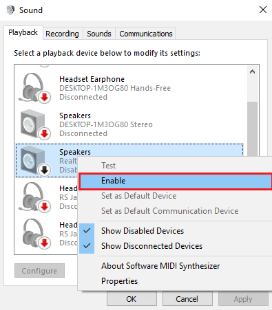 click on the Enable option and click on the OK button. Why is my Computer Making Funny Noises?
