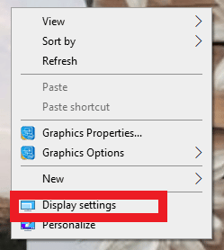 wybierz Ustawienia wyświetlania z menu kontekstowego. Jak włączyć i wyłączyć przyspieszenie sprzętowe w systemie Windows 10