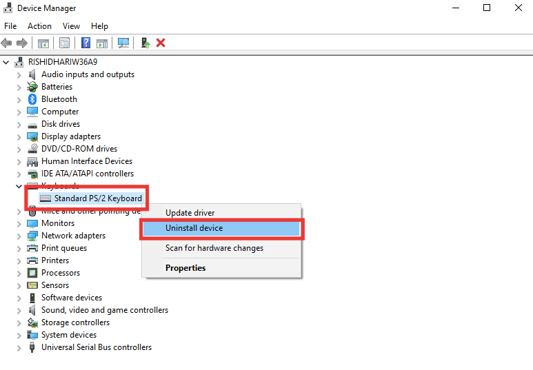 right click on the driver and then click on uninstall device. Fix Windows 10 Network Profile Missing Problem