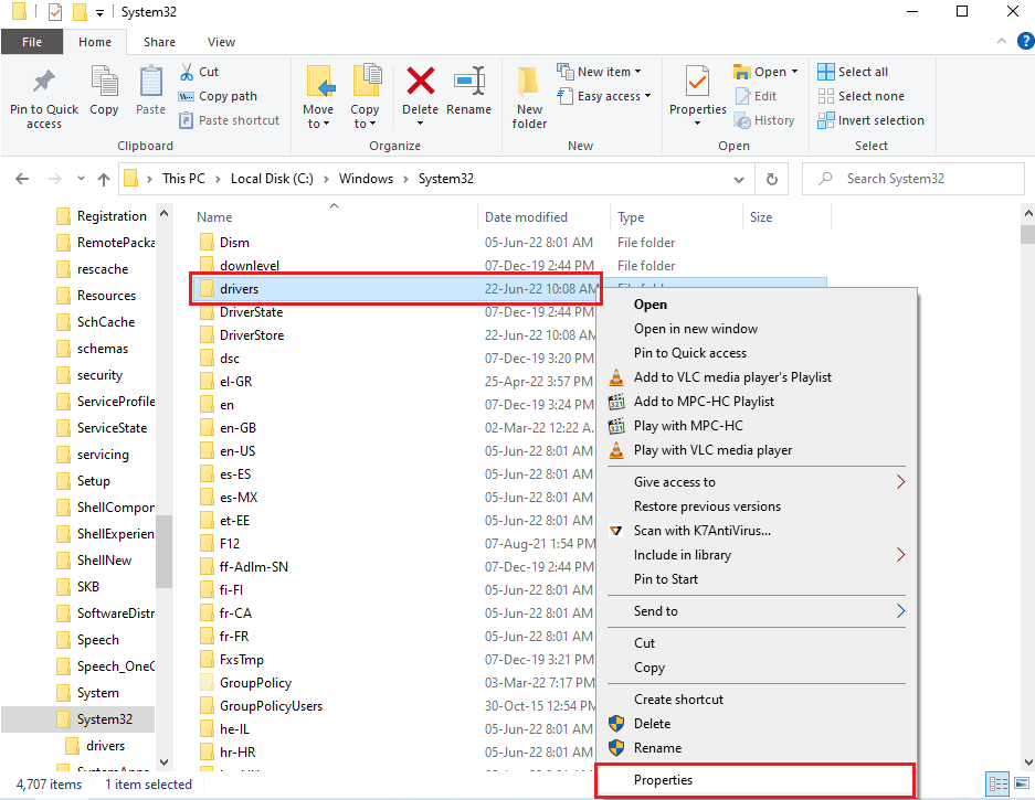 Right click on the Drivers folder and click on the Properties option. Fix This Operation Requires an Interactive Window Station