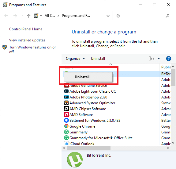 Right-click the avast folder and choose Uninstall. why is my Windows 10 computer so slow