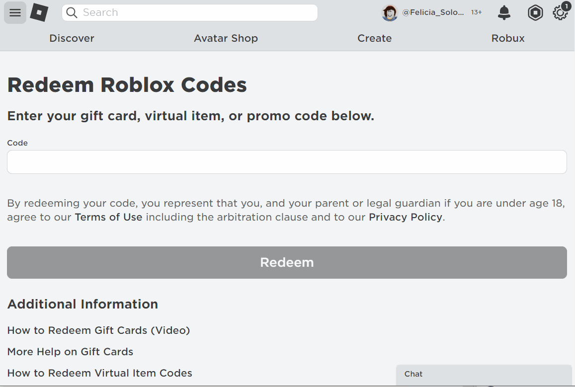 Roblox Redeem code page | How Much are 1000 Dollars in Robux?