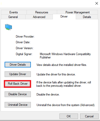 Roll Back Scanner Drivers